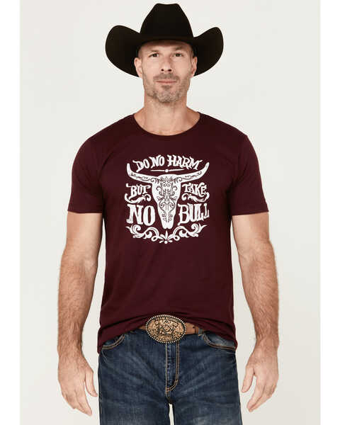 Cody James Men's Do No Harm Short Sleeve Graphic T-Shirt, Burgundy, hi-res