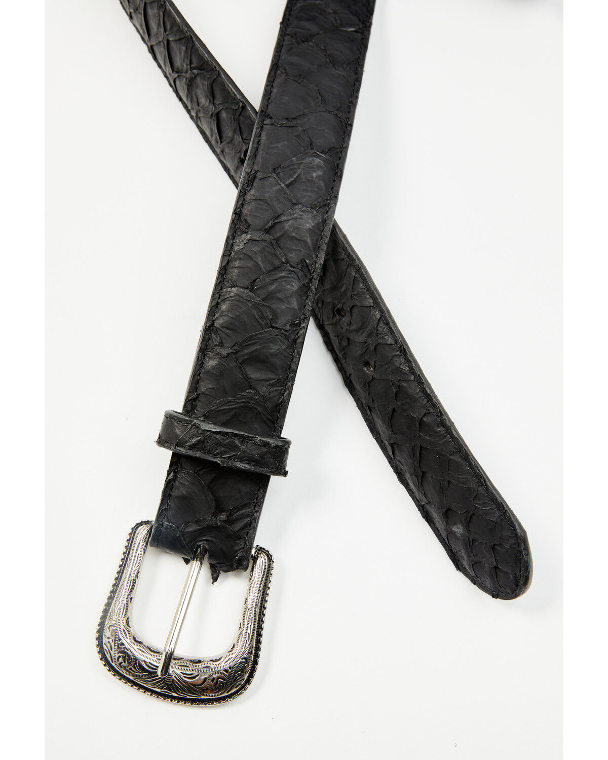 Image #2 - Cody James Men's Walker Exotic Pirarucu Belt, Black, hi-res