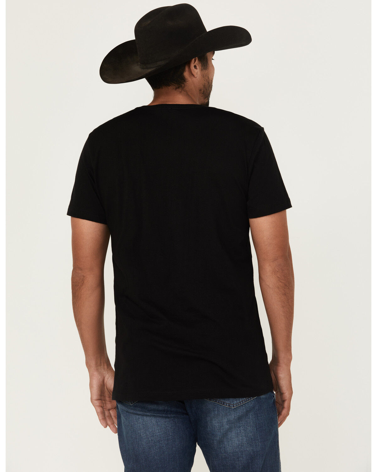 Image #4 - RANK 45® Men's Spirit Cowboy Short Sleeve Graphic T-Shirt, Black, hi-res