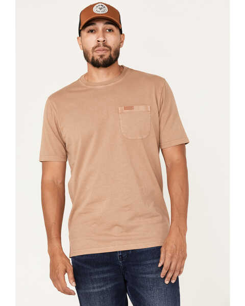 Pendleton Men's Deschutes Solid Pocket T-Shirt , Tan, hi-res