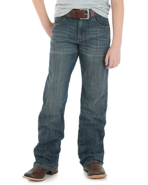 Wrangler Retro Boys' Falls City Relaxed Bootcut Jeans , Blue, hi-res
