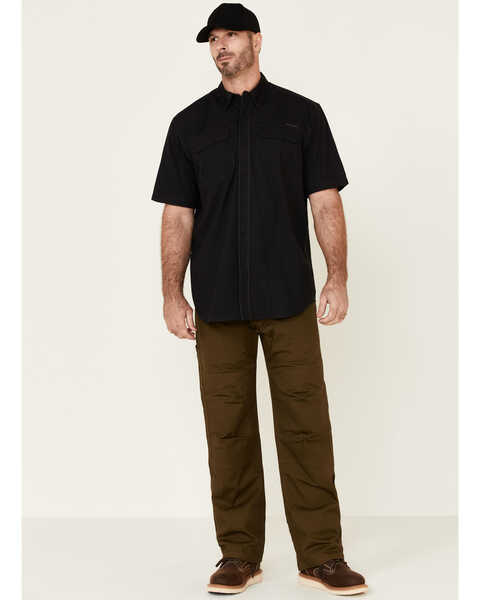 Image #2 - Ariat Men's VentTEK Outbound Short Sleeve Button Down Western Shirt, Black, hi-res
