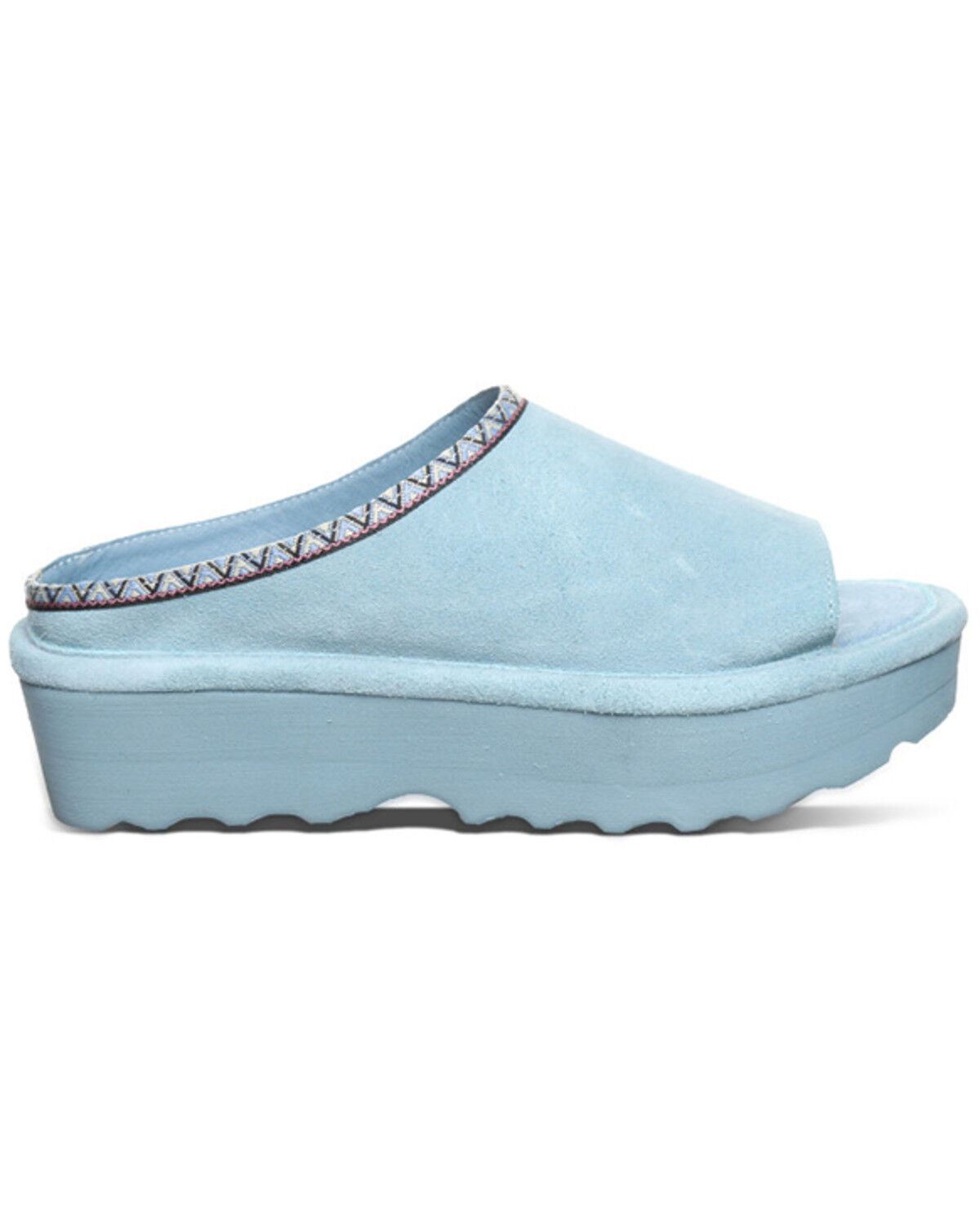 Image #2 - Bearpaw Women's Navigate Platform Sandals, Blue, hi-res