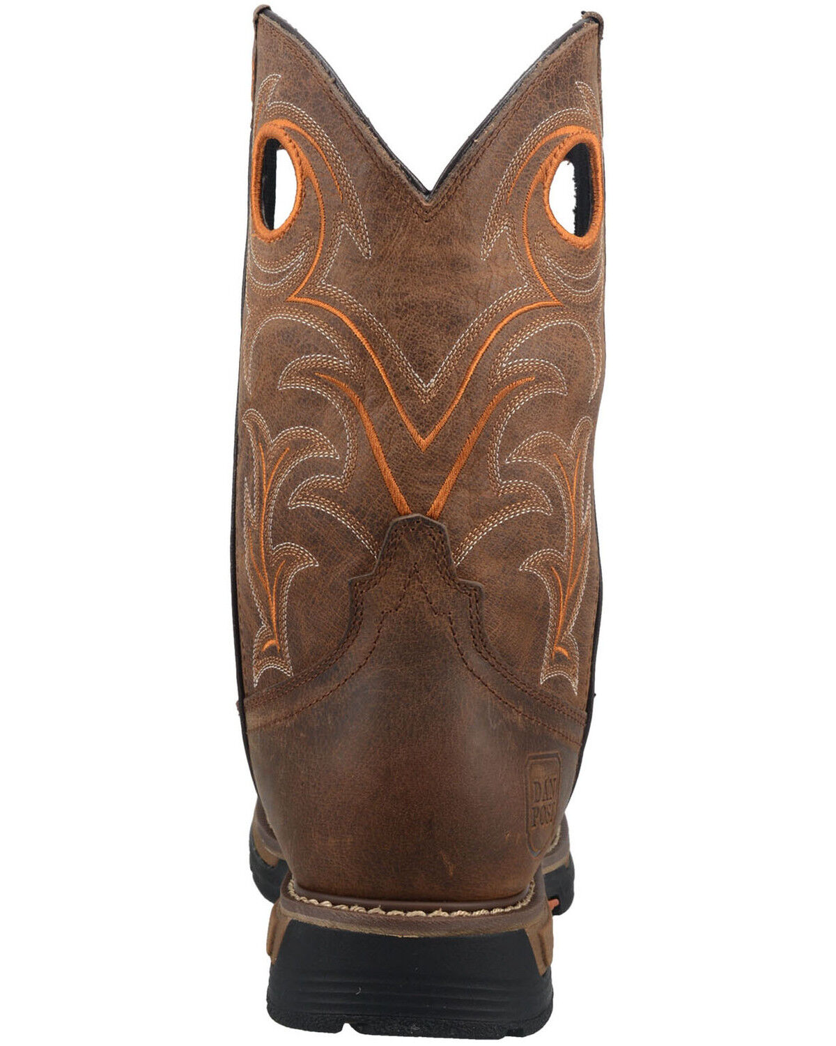 Image #5 - Dan Post Men's Storms Eye Waterproof Western Work Boots - Broad Square Toe, Brown, hi-res