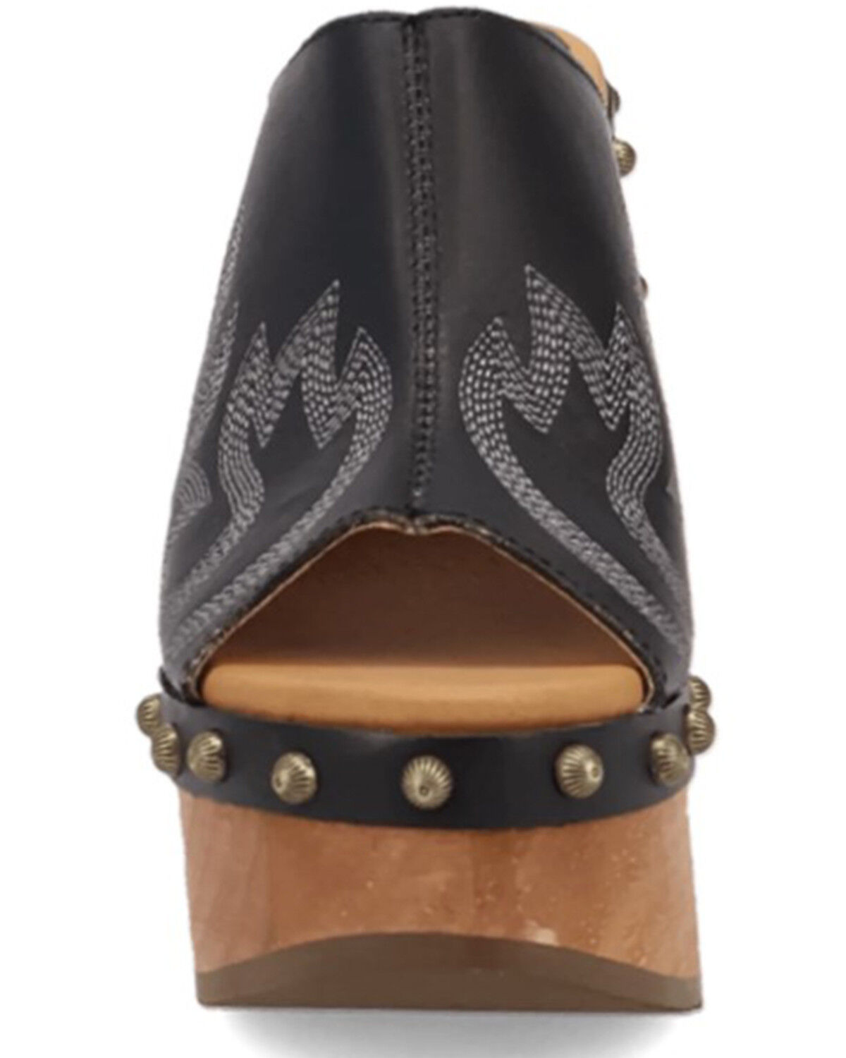 Image #4 - Dingo Women's Free Spirit Wooden Sandals, Black, hi-res