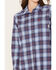 Image #3 - Ariat Women's FR Plaid Print Long Sleeve Button-Down Work Shirt, Blue, hi-res