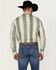 Image #4 - Wrangler Men's Checotah Long Sleeve Pearl Snap Western Shirt , Tan, hi-res