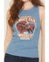 Image #6 - Idyllwind Women's Sweet Tea Sleeve Rib Knit Graphic Tank Top, Dark Teal, hi-res
