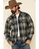 Image #1 - Cody James Men's Bogus Large Bonded Plaid Long Sleeve Western Flannel Shirt , , hi-res