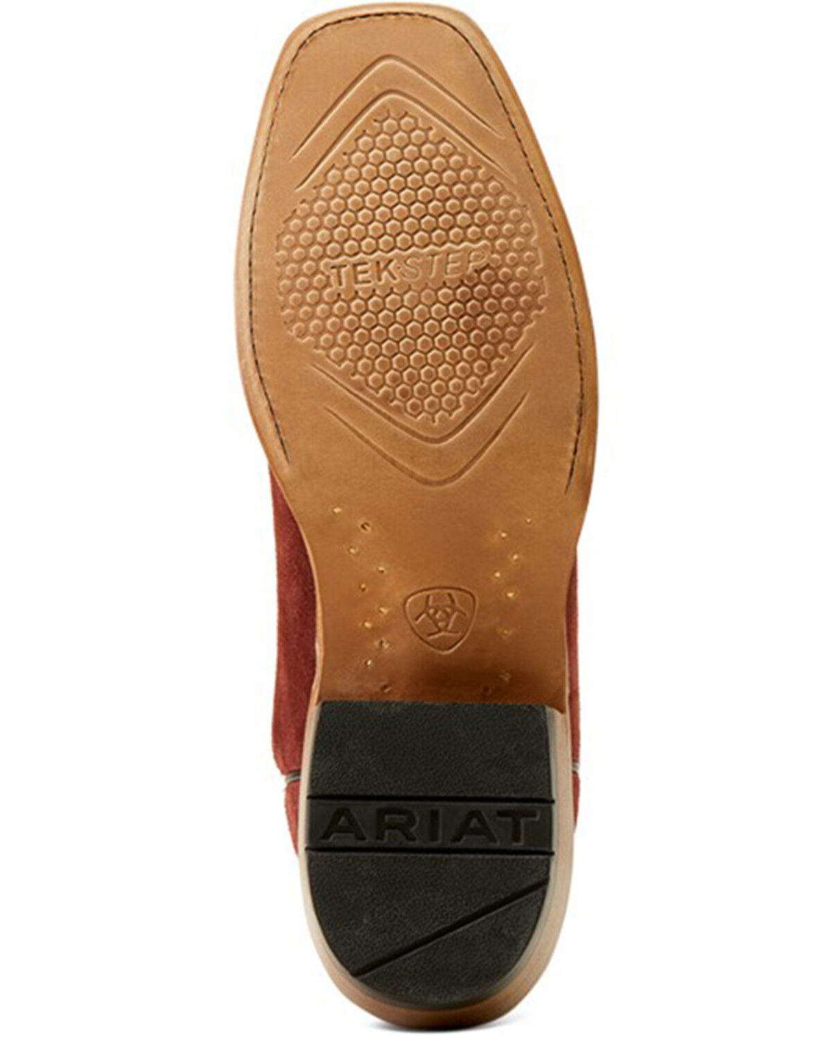 Image #5 - Ariat Men's Futurity Time Roughout Western Boots - Square Toe, Red, hi-res