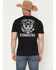 Image #4 - Kick Brass Men's For God and Country Short Sleeve Graphic T-Shirt, Black, hi-res