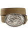 Image #1 - Nocona Belt Co. Boys' Bull Rider Buckle Distressed Leather Belt, Brown, hi-res