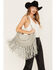 Wonderwest Women's Gray Fringe Hobo Boho Handbag, Grey, hi-res