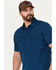 Image #2 - Brothers and Sons Men's Sun Short Sleeve Button-Down Western Shirt, Dark Blue, hi-res