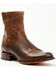 Image #1 - Moonshine Spirit Men's Pancho 8" Zipper Western Boot - Round Toe, Brown, hi-res