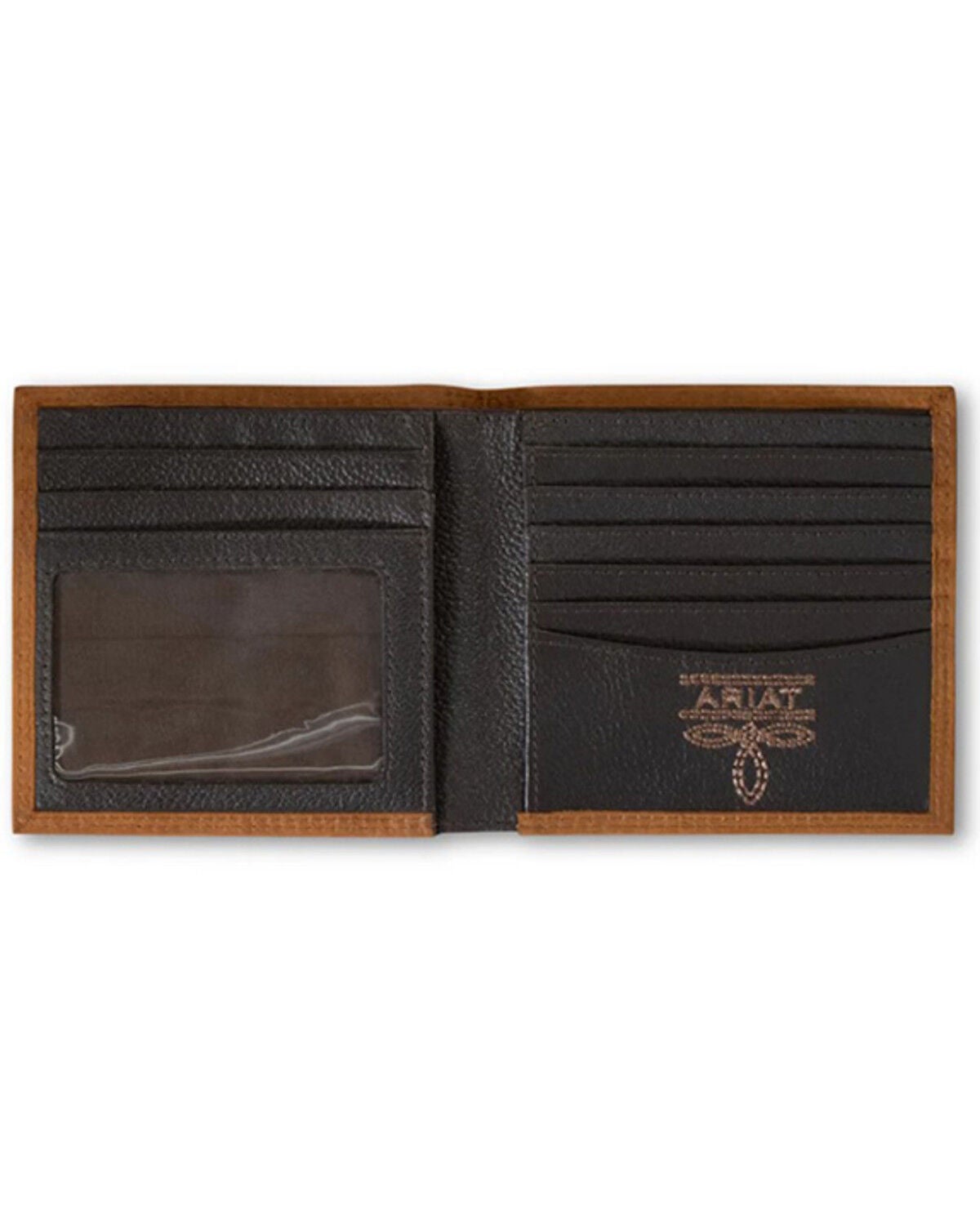 Image #2 - Ariat Men's Bifold Wallet, Brown, hi-res