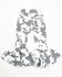 Image #4 - Cowgirl Hardware Toddler Girls' Cow Print Double Ruffle Stretch Denim Jeans, Black/white, hi-res