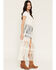 Image #2 - Baeverly Women's Smocked Lace Button-Down Kimono, Ivory, hi-res