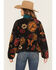 Image #4 - Wrangler Retro Women's Floral Print Sherpa Pullover, Black, hi-res