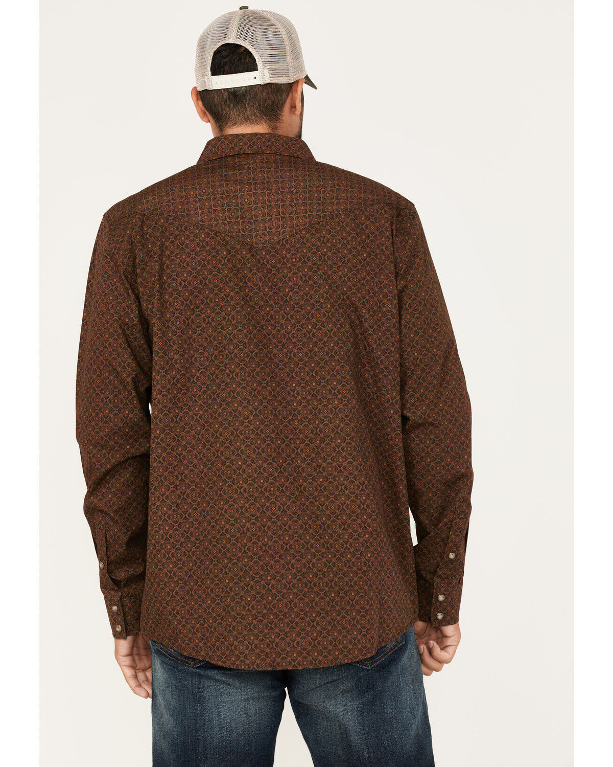 Image #4 - Moonshine Spirit Men's Medallion Print Long Sleeve Snap Western Shirt, , hi-res