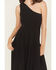 Image #3 - Revel Women's Solid One Shoulder Midi Dress, Black, hi-res