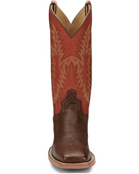 Image #4 - Justin Men's McLane Western Boots - Broad Square Toe, Brown, hi-res
