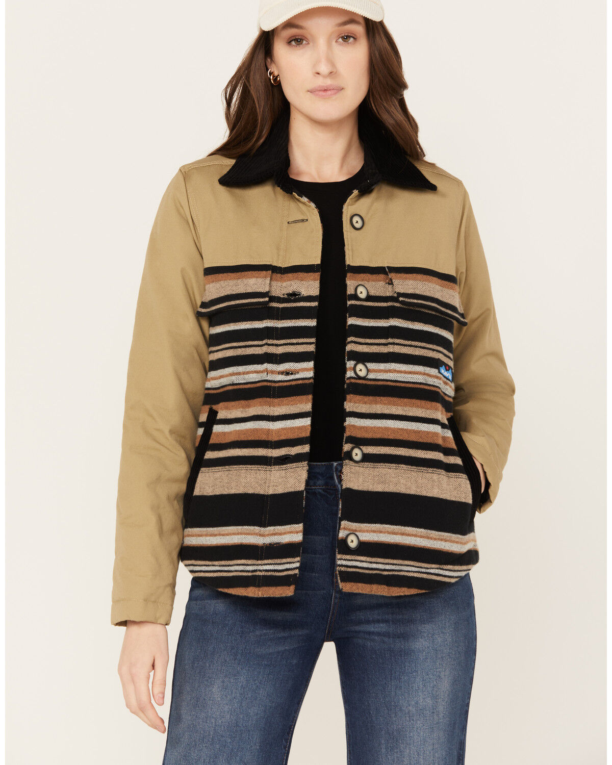 Image #1 - Kavu Women's Zaltana Forager Insulated Shacket, Multi, hi-res