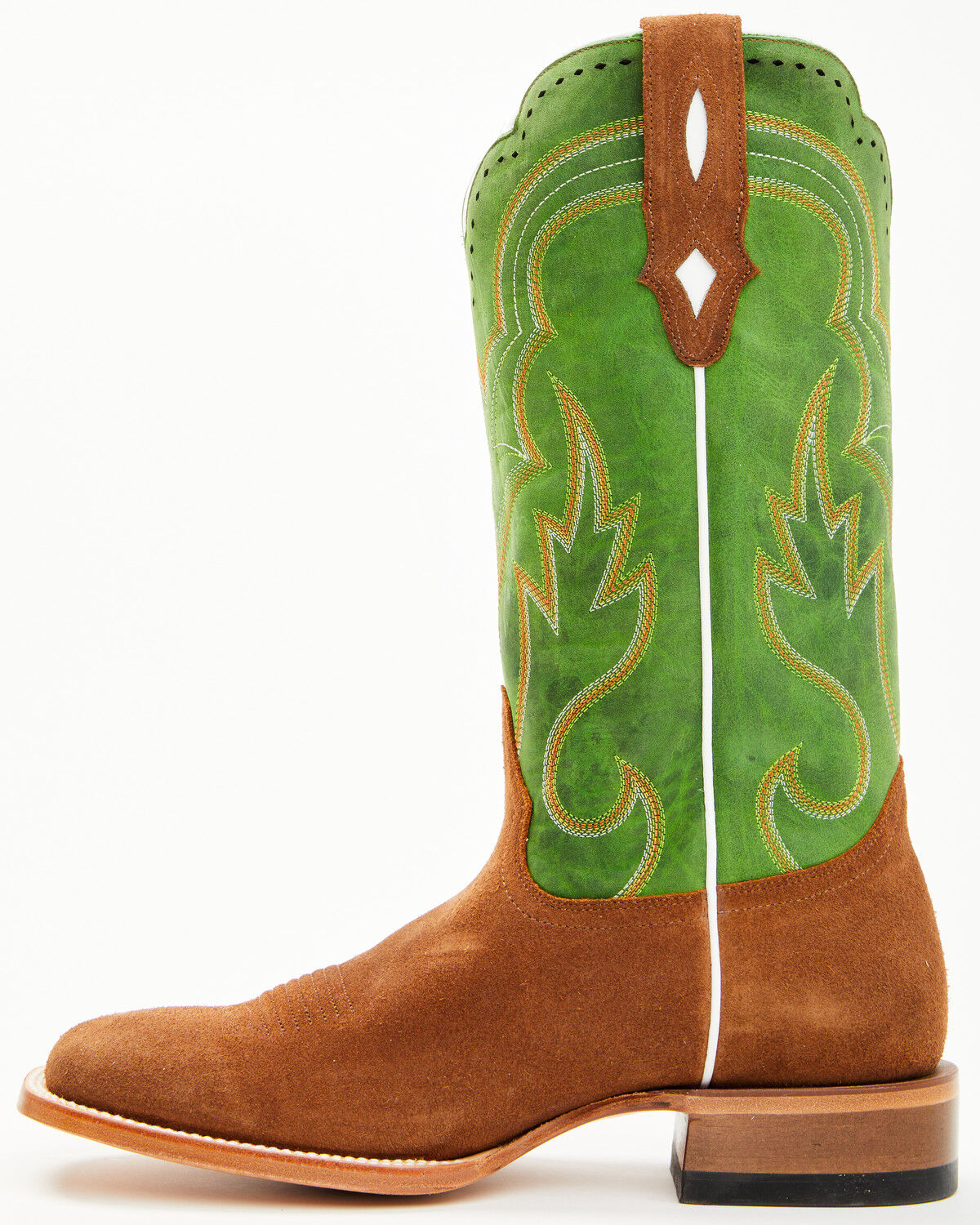 Image #3 - Cody James Men's Tomahawk Roughout Tall Western Boots - Broad Square Toe, Green, hi-res