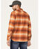 Pendleton Men's Burnside Large Ombre Plaid Print Button Down Western Flannel Shirt , Rust Copper, hi-res