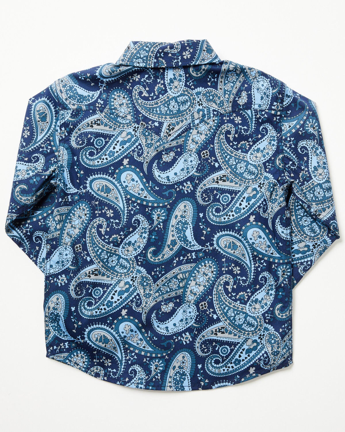 Image #3 - Cody James Toddler Boys' Westward Paisley Print Long Sleeve Snap Western Shirt, Navy, hi-res