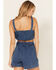 Image #3 - Show Me Your Mumu Women's Alabama Denim Crop Top, Blue, hi-res