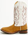 Image #3 - Laredo Women's Mesquite Western Performance Boots - Broad Square Toe, Taupe, hi-res