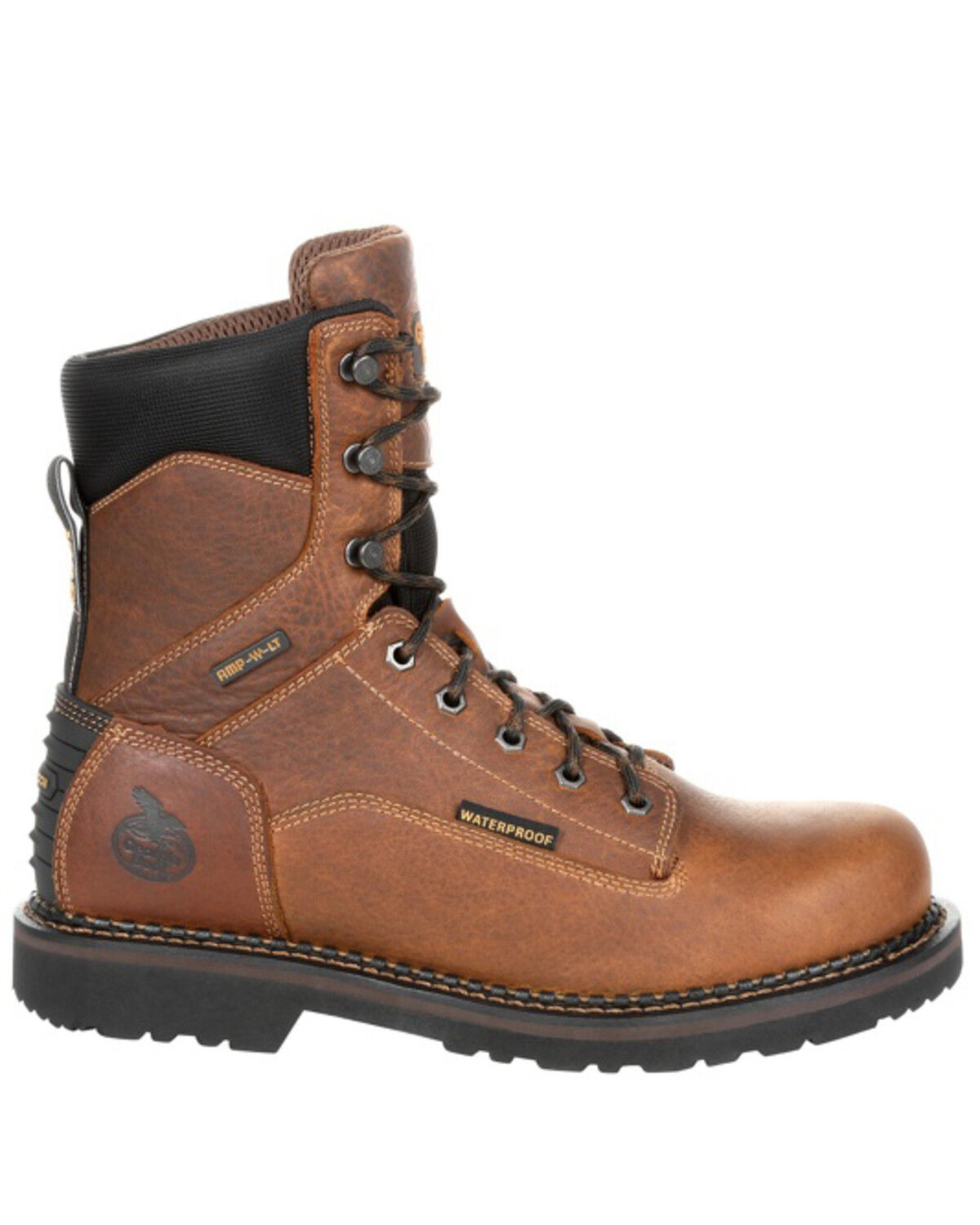 Image #2 - Georgia Boot Men's Giant Revamp Waterproof Work Boots - Soft Toe, Brown, hi-res