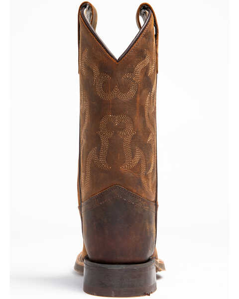 Image #5 - Cody James Boys' Full-Grain Leather Western Boots - Square Toe, Brown, hi-res