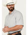 Image #2 - Ariat Men's VentTEK Classic Fit Solid Short Sleeve Performance Shirt - Big, Light Grey, hi-res