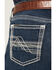 Image #4 - Ariat Men's M7 James Christopher Dark Wash Slim Straight Stretch Denim Jeans, Dark Wash, hi-res