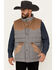 Image #1 - Wrangler Men's Fence Post Western Yoke Snap Puffer Vest, Multi, hi-res