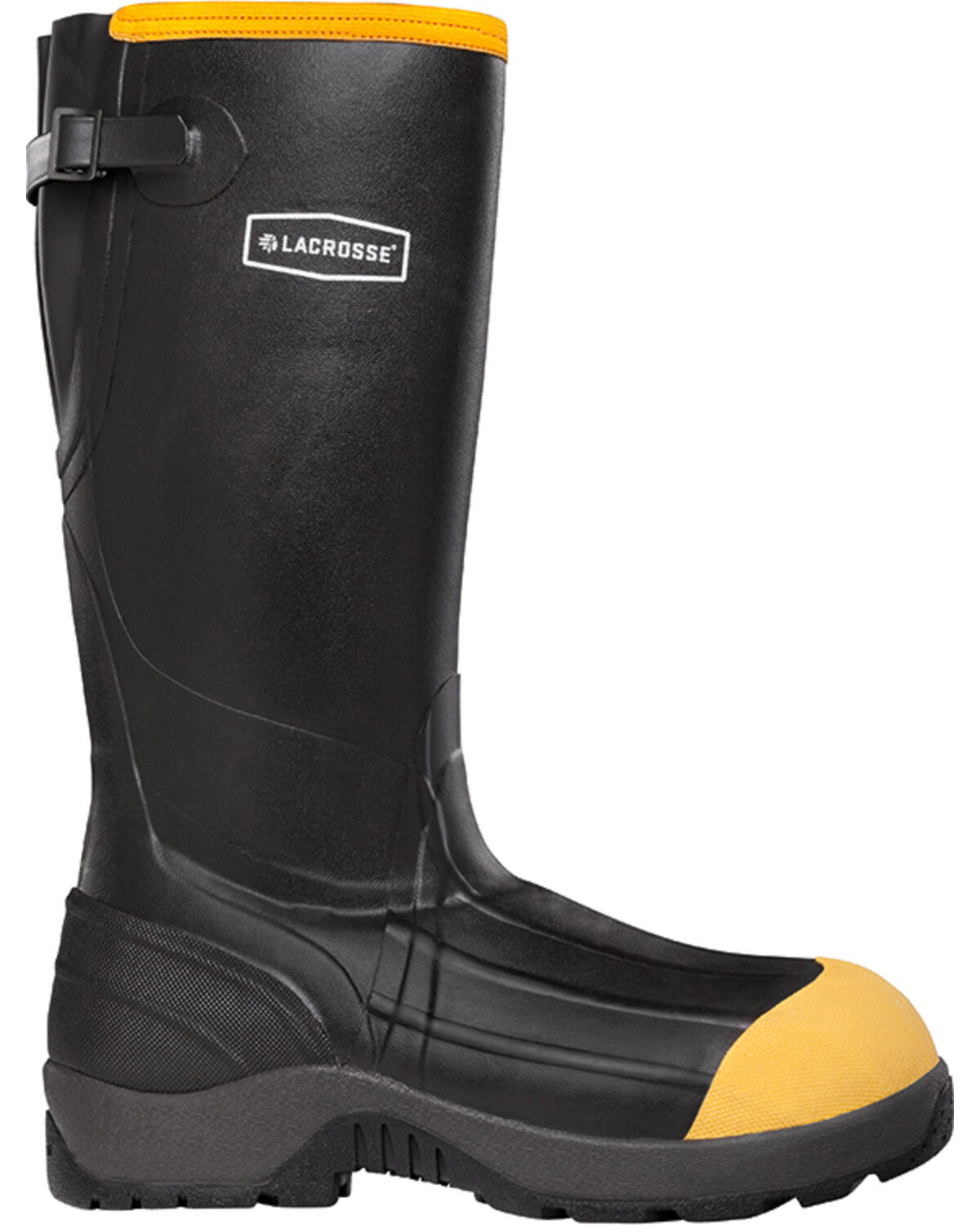 Image #1 - Lacrosse Men's Alpha Aggressive 800G Work Boots - Composite Toe, Black, hi-res