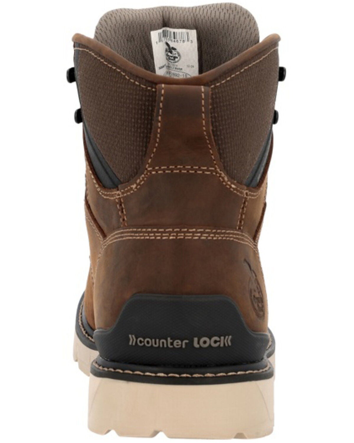 Image #5 - Georgia Men's 6" Carbon Flex Wedge Waterproof Work Boots - Carbon Toe, Brown, hi-res