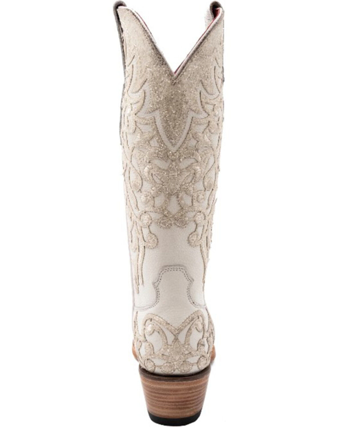 Image #5 - Ferrini Women's Starlight Western Boots - Snip Toe, White, hi-res
