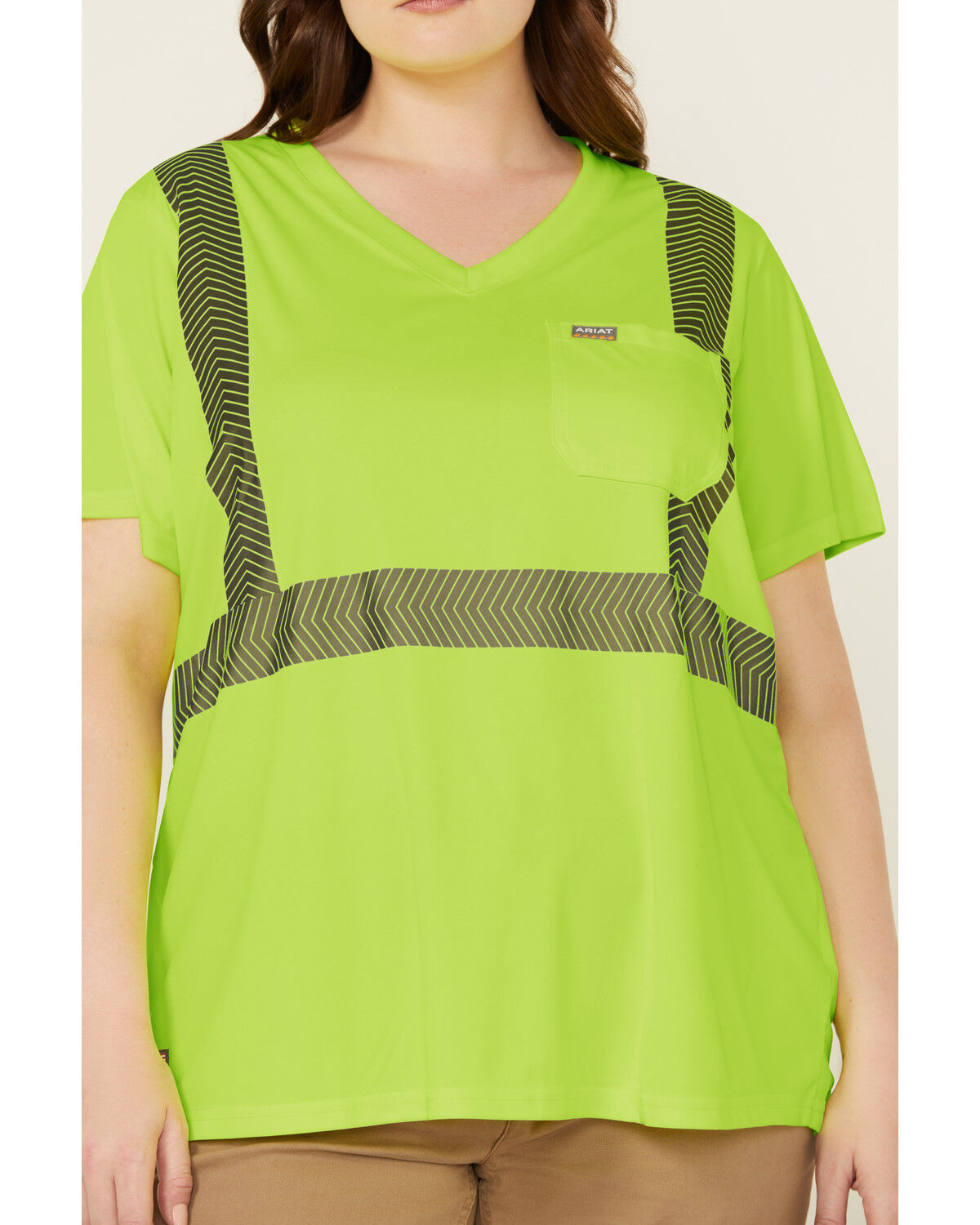 Image #4 - Ariat Women's Rebar Hi-Vis ANSI T-Shirt - Plus, Bright Yellow, hi-res