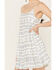 Image #3 - En Creme Women's Abstract Striped Sleeveless Mini Dress, Blue/white, hi-res