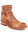 Image #1 - Bed Stu Women's Craven Dip Dye Leather Ankle Boots - Round Toe, Tan, hi-res