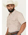 Image #2 - Gibson Trading Co Men's Gypsy Medallion Print Short Sleeve Snap Stretch Western Shirt, Brown, hi-res