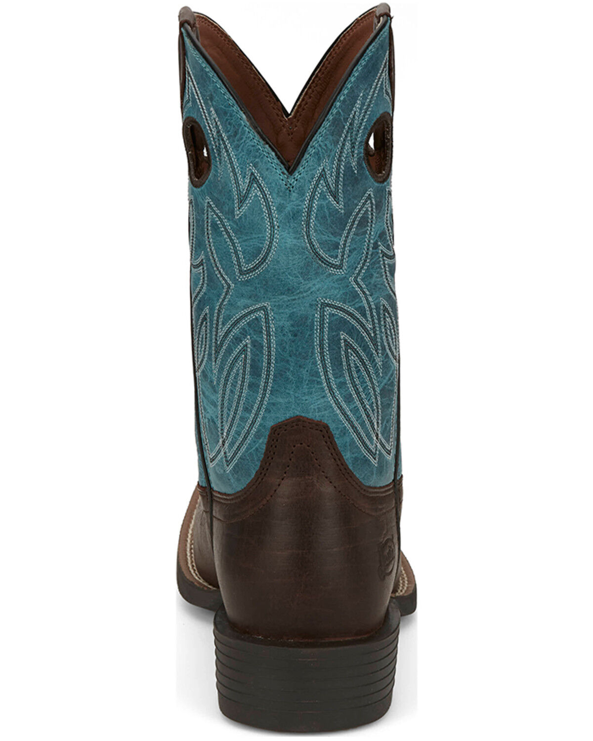 Image #5 - Justin Men's 11" Bowline Western Boots - Broad Square Toe, Brown, hi-res
