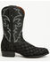 Image #2 - Dan Post Men's Exotic Pirarucu Western Boots - Round Toe, Black, hi-res
