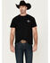 Image #2 - Cowboy Up Men's Step Aside Short Sleeve Graphic T-Shirt, Black, hi-res