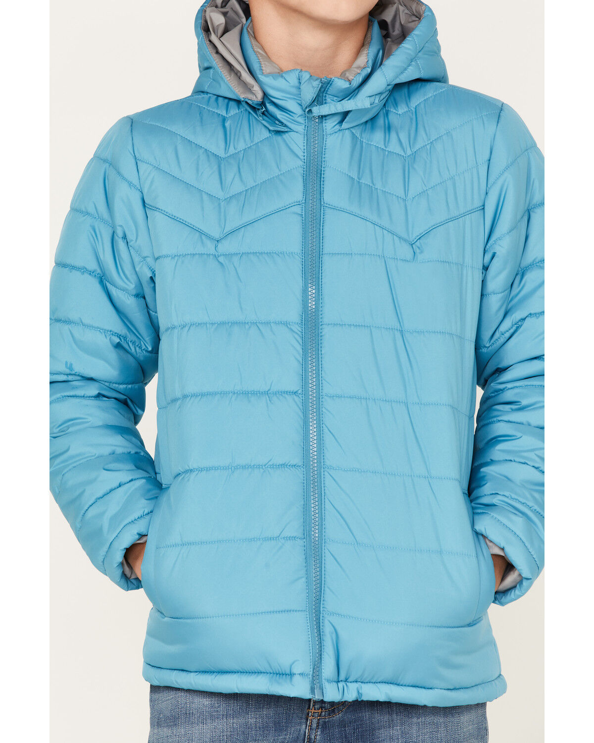Image #3 - Cody James Boys' Hooded Puffer Jacket, Blue, hi-res