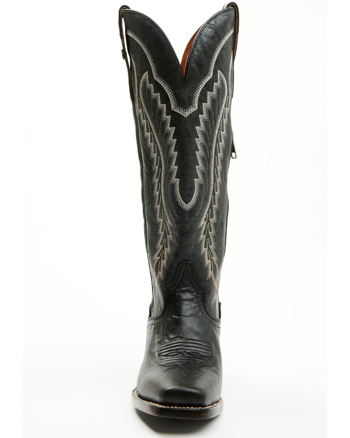 Image #4 - Dan Post Women's Whispering Wind Tall Western Boots - Square Toe, Black, hi-res