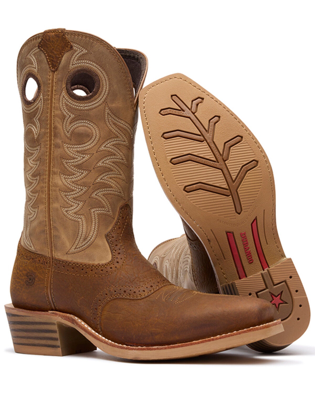 Image #5 - Durango Men's Rebel Pro&trade; Roughstock Performance Boots - Broad Square Toe, Brown, hi-res